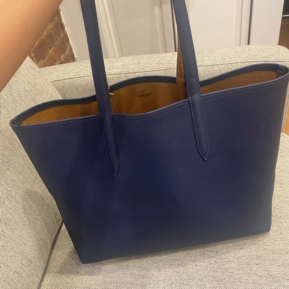 Lacoste ANNA reversible shopper bag Blue - Picture 5 of 6
